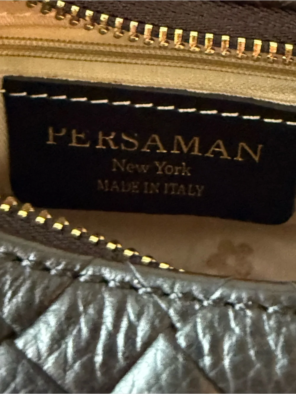 Persaman New York Chloe Bag Black Quilted Shoulder Bag with Chain Strap